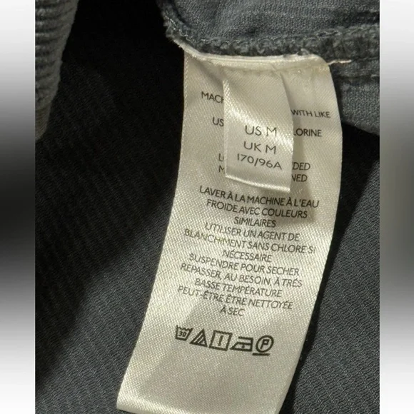 Anthropologie Pilcro Women M Washed Corduroy Blazer Boxy Oversized Slouchy Blue - Picture 5 of 13